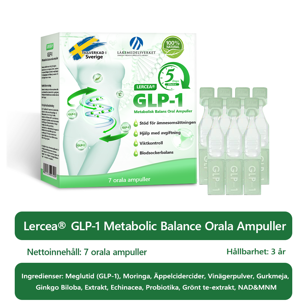 🔥🔥 30 % RABATT|𝐋𝐄𝐑𝐂𝐄𝘼® 𝐆𝐋𝐏-𝟏 Multifunktionella Orala Ampuller