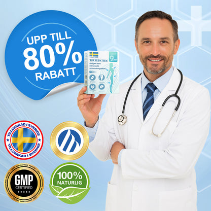 【Sista dagen av kampanj – 60% RABATT🌟】🏆🏆𝐋𝑬𝘙𝐶𝘌𝘼® SMGT-GLP-1 Tirzepatid & Kollagen Nano-Mikronål Viktminskningsplåster丨Bekämpa fetma, slapp hud, högt blodtryck, diabetes, fettlever, ledvärk, hjärndimma med mera