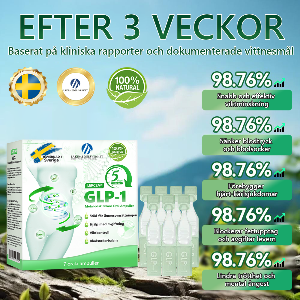 🔥🔥 30 % RABATT|𝐋𝐄𝐑𝐂𝐄𝘼® 𝐆𝐋𝐏-𝟏 Multifunktionella Orala Ampuller