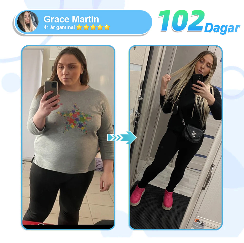 【Sista dagen av kampanj – 60% RABATT🌟】🏆🏆𝐋𝑬𝘙𝐶𝘌𝘼® SMGT-GLP-1 Tirzepatid & Kollagen Nano-Mikronål Viktminskningsplåster丨Bekämpa fetma, slapp hud, högt blodtryck, diabetes, fettlever, ledvärk, hjärndimma med mera